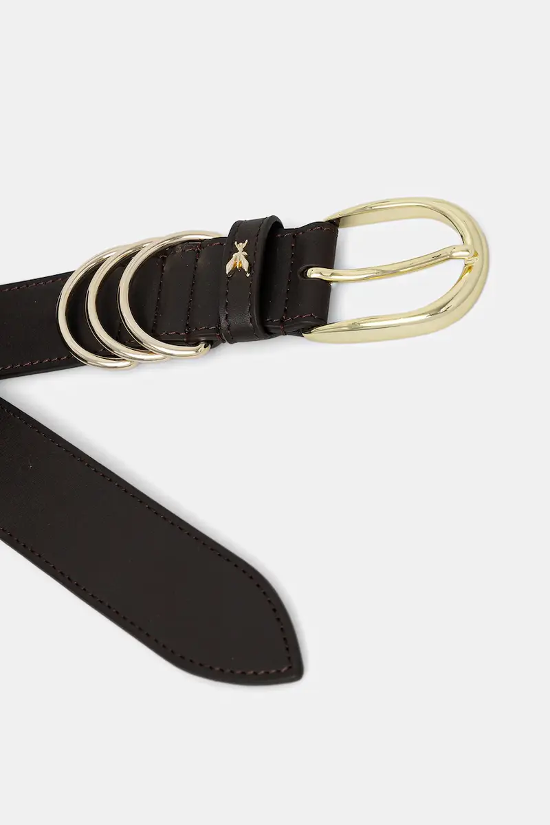 cintura in pelle donna colore marrone 8W0069 L048 miniatura 2