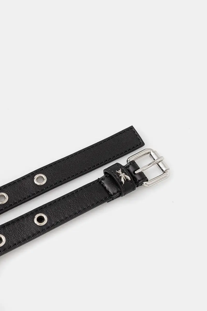 cintura in pelle donna colore nero 2W0016 L113 miniatura 2
