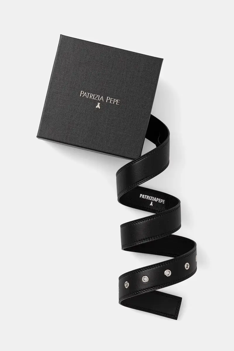 cintura in pelle donna colore nero 2W0023 L113 miniatura 3