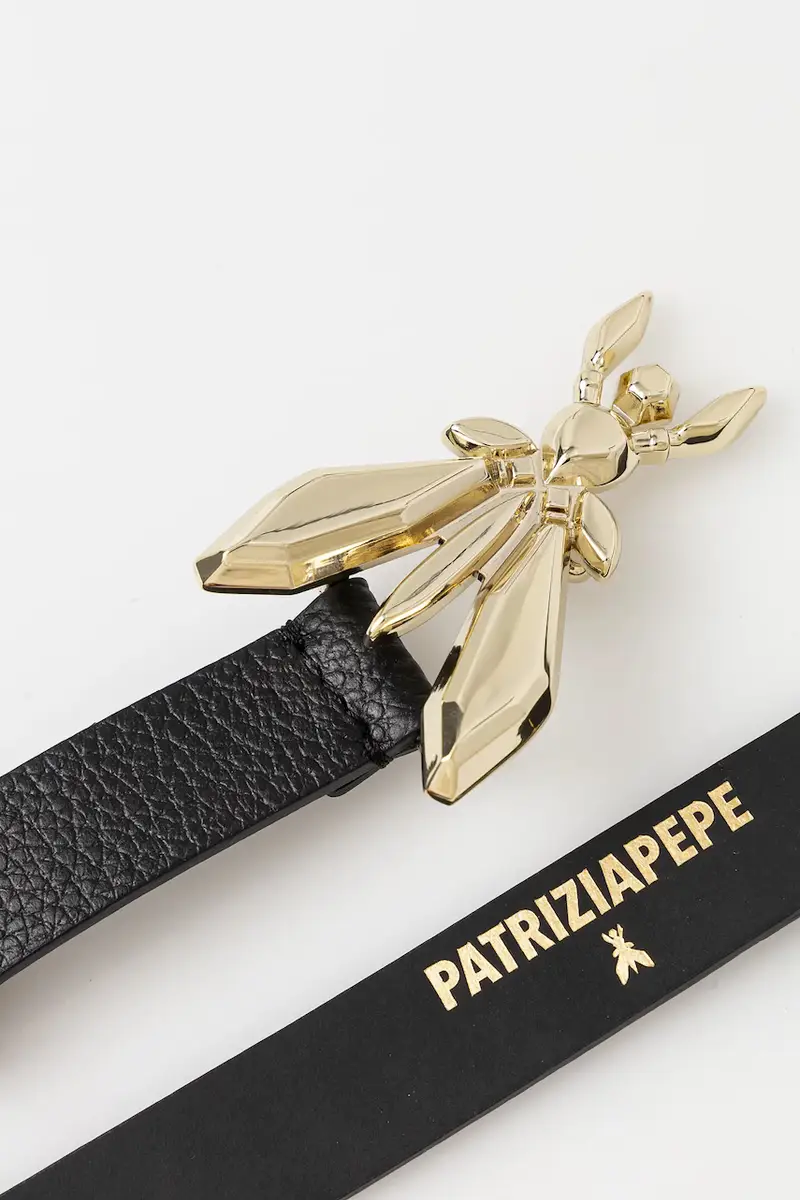 cintura in pelle donna colore nero 8W0016 L001 miniatura 2