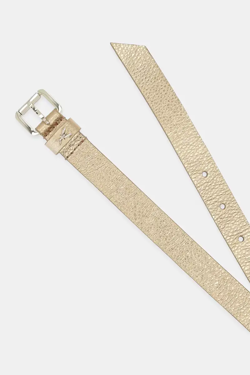 cintura in pelle donna colore oro 8W0047 L138 miniatura 2