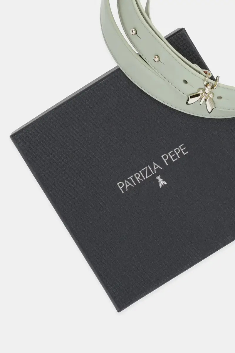 cintura in pelle donna colore verde 8W0052 L048 miniatura 3