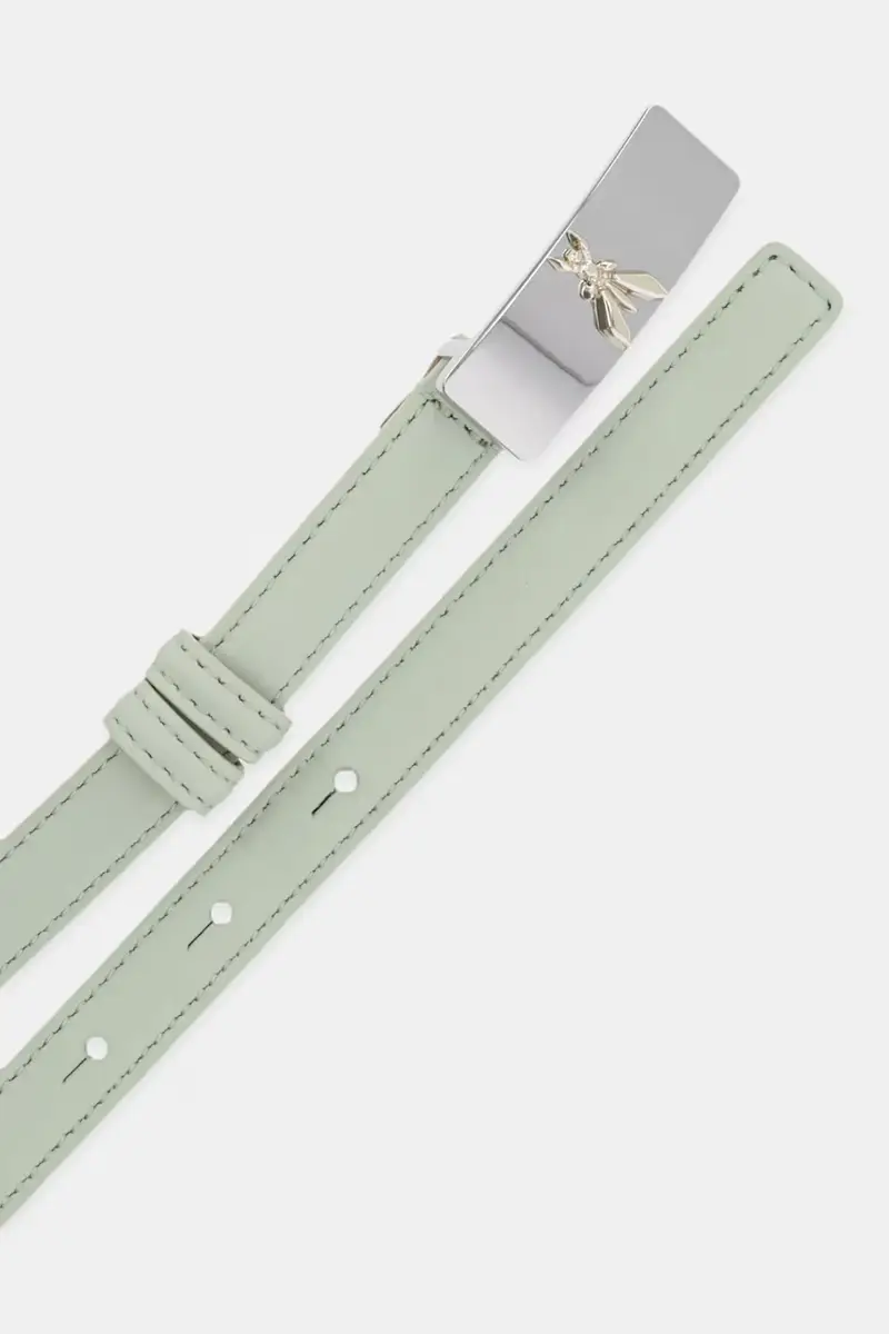 cintura in pelle donna colore verde 8W0055 L048 miniatura 2