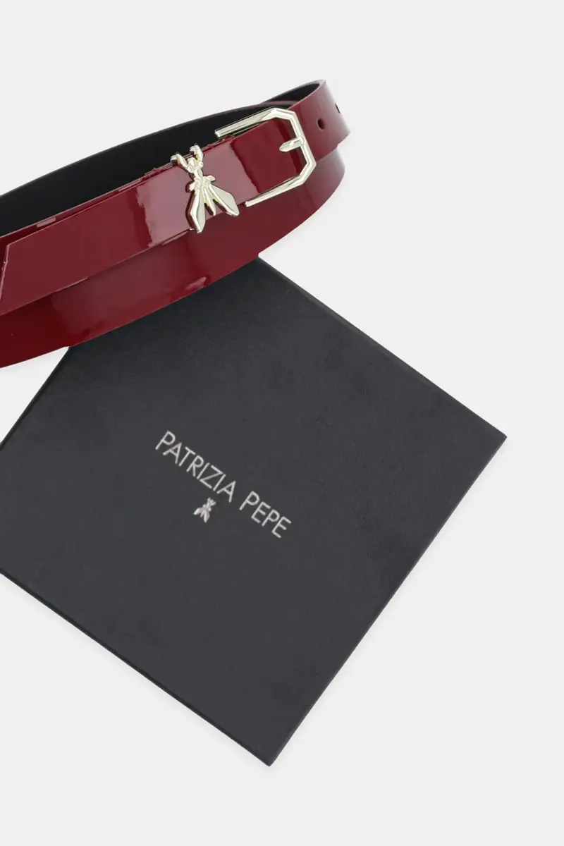 cintura in pelle Granata miniatura 3