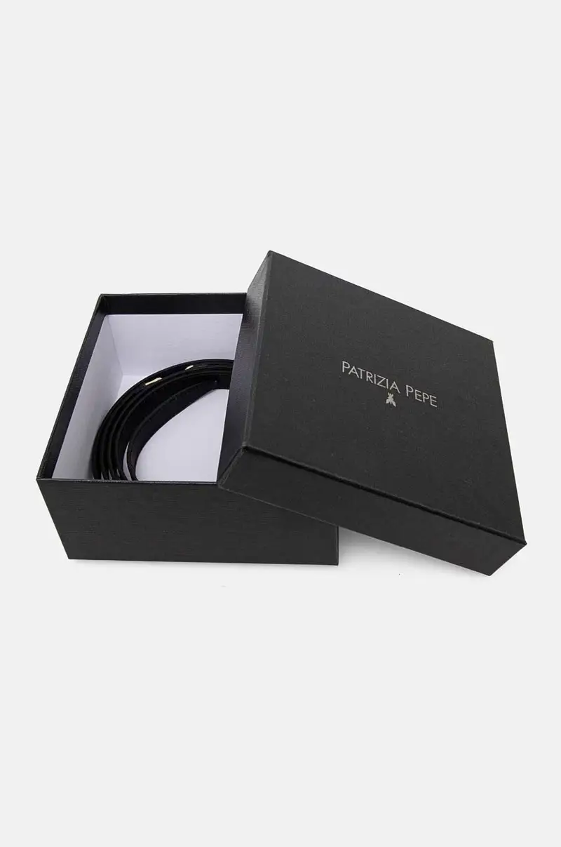 cintura in pelle Nero miniatura 3