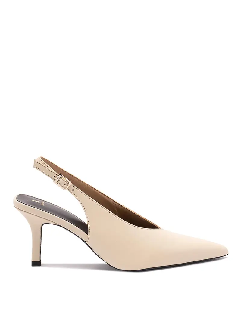 DécolletéSling-Back Bianco