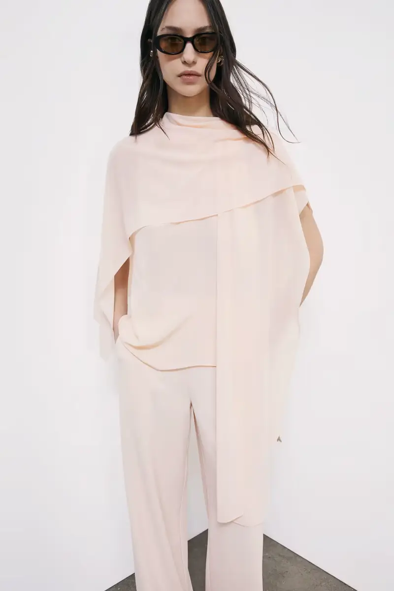 Elegante sciarpa stola Rosa