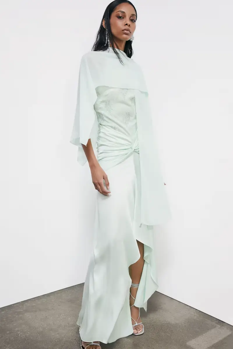 Elegante sciarpa stola Verde