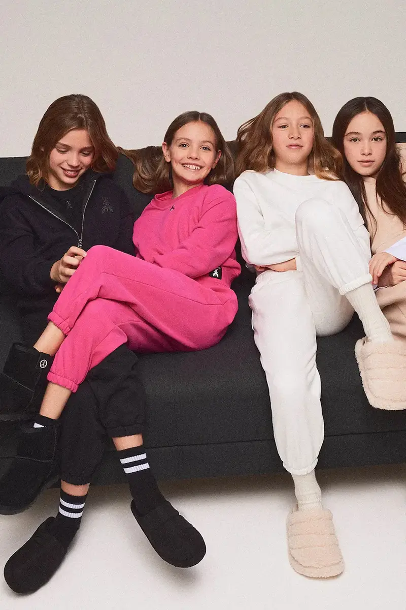 felpa in cotone bambino/a J046 colore nero con cappuccio 7M0823 miniatura 3