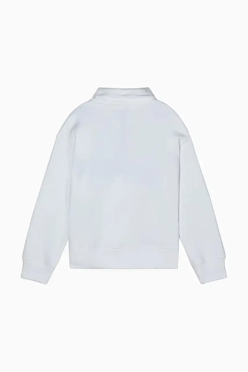felpa in cotone bambino/a J315 colore bianco 7M0931 miniatura 2