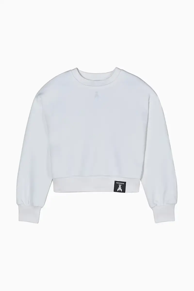 felpa in cotone bambino/a J315 colore bianco 7M0932