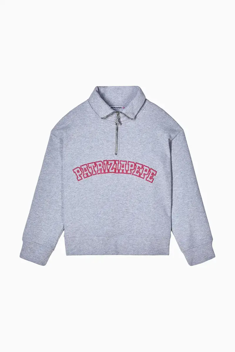 felpa in cotone bambino/a J315 colore grigio 7M0931