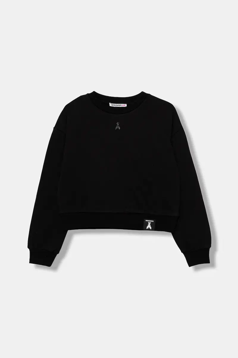 felpa in cotone bambino/a J315 colore nero 7M0932