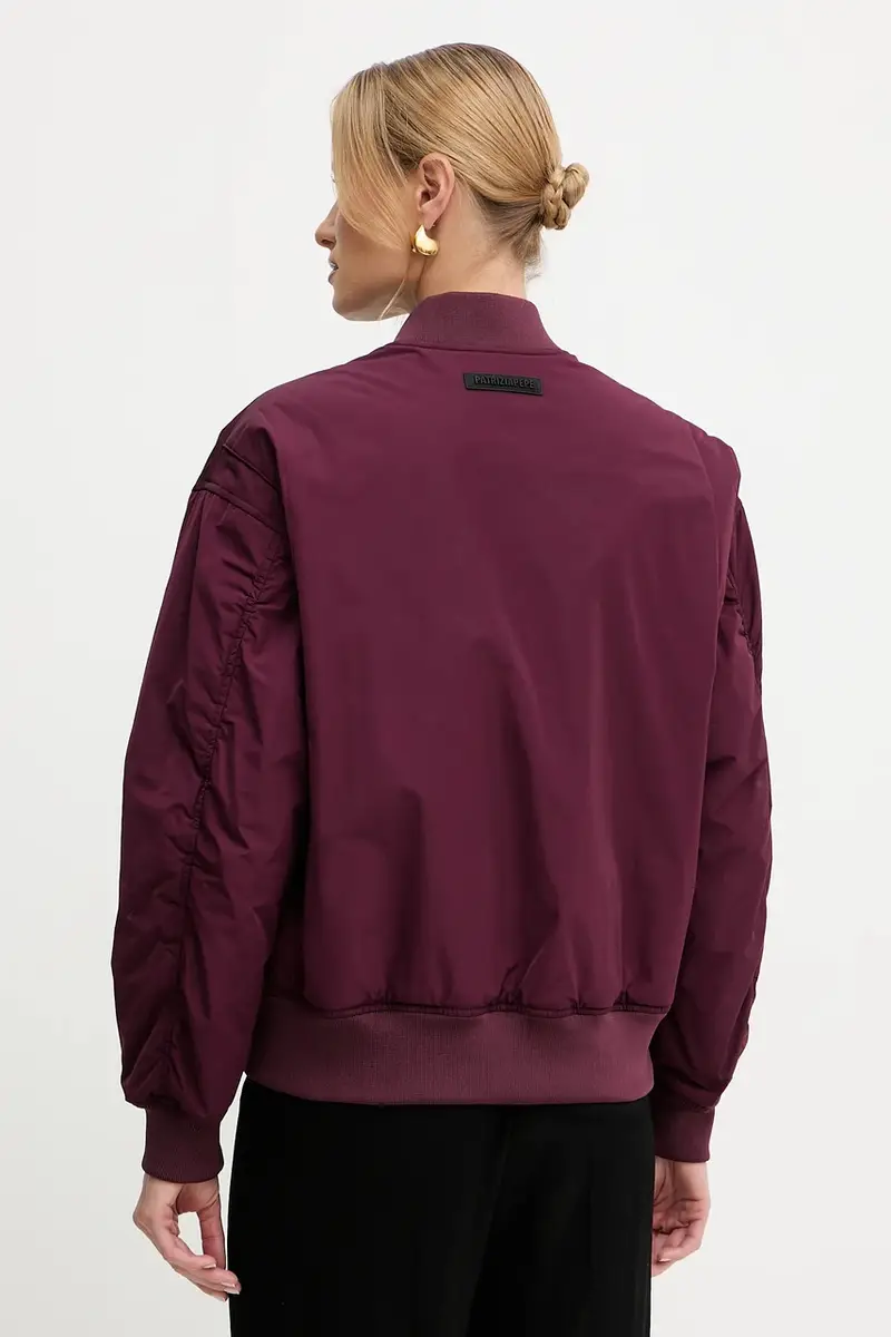 giacca bomber colore granata 8O0185 A619 miniatura 2