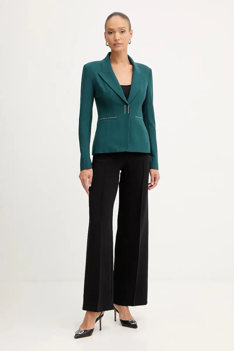 giacca con lana colore verde 2S1537 A475 Turchese miniatura 2