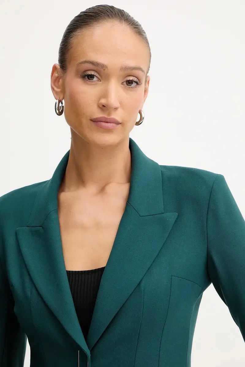 giacca con lana colore verde 2S1537 A475 Turchese miniatura 4