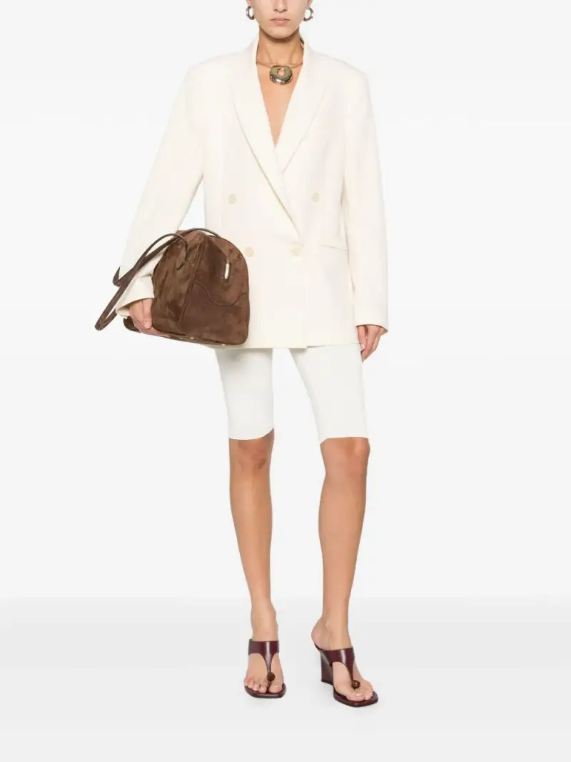 Giacca doppiopetto bianca con revers classici White miniatura 3