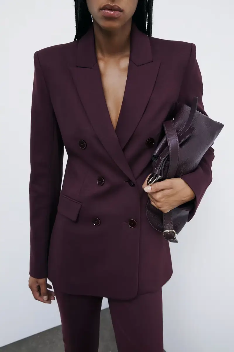 PATRIZIA PEPE Giacca doppiopetto con rivetti Fly