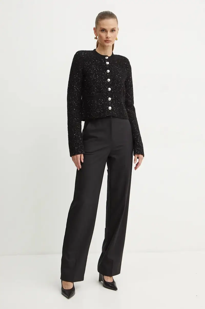 giacca in lana colore nero 2S1510 K229 miniatura 2