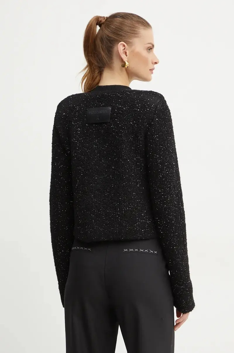 giacca in lana colore nero 2S1510 K229 miniatura 3