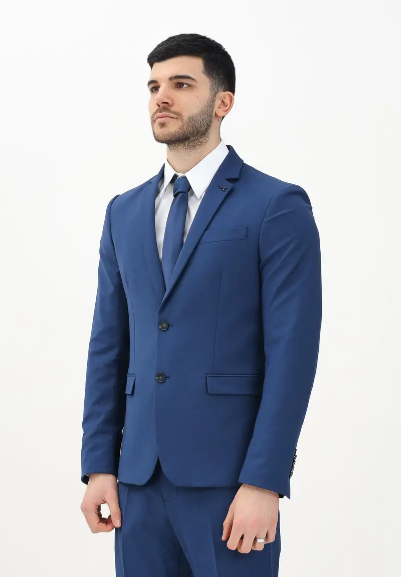 PATRIZIA PEPE Giacca monopetto blu da uomo