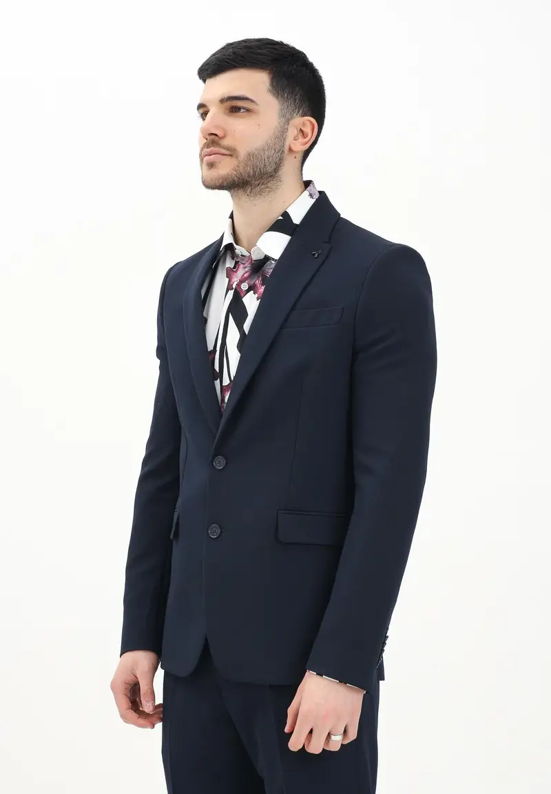 PATRIZIA PEPE Giacca monopetto blu da uomo