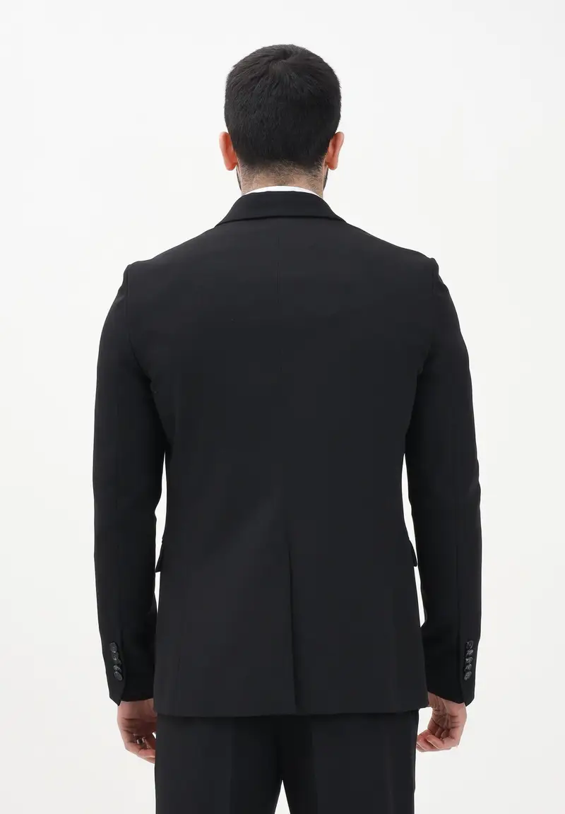 PATRIZIA PEPE Giacca monopetto nera da uomo miniatura 2