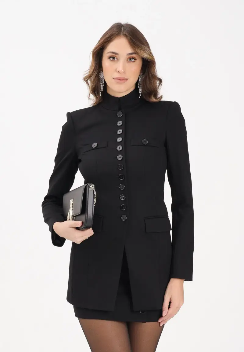 Giacca officer Radical Rose nera da donna miniatura 2