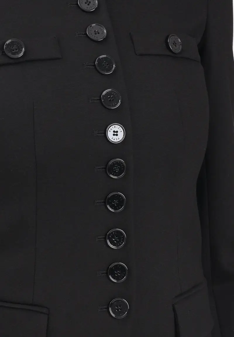 Giacca officer Radical Rose nera da donna miniatura 3