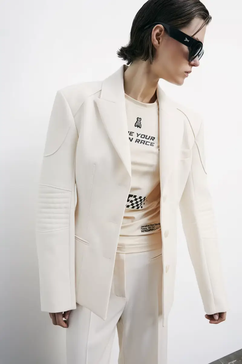 Giacca Racing Bianco