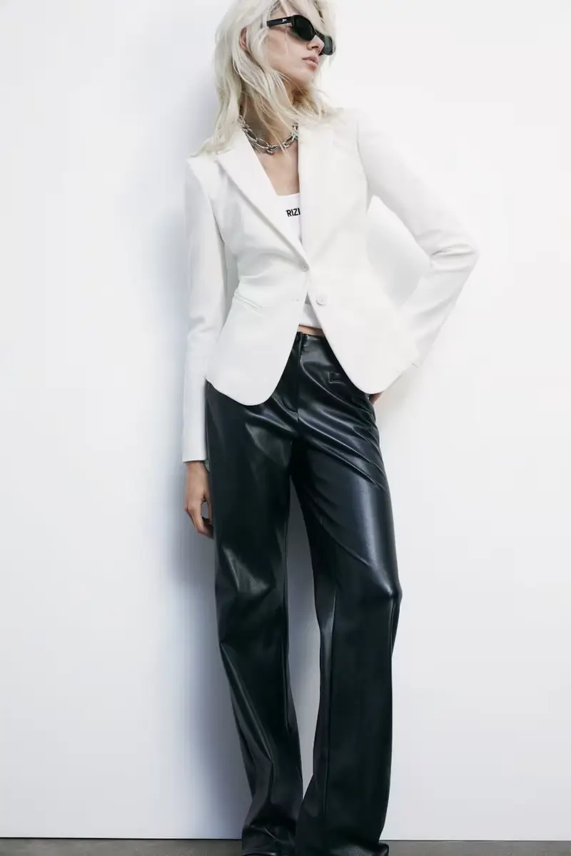 Giacca slim 2 bottoni Bianco