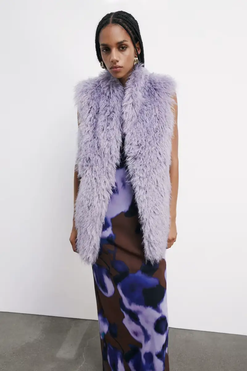 Gilet fluffy Viola