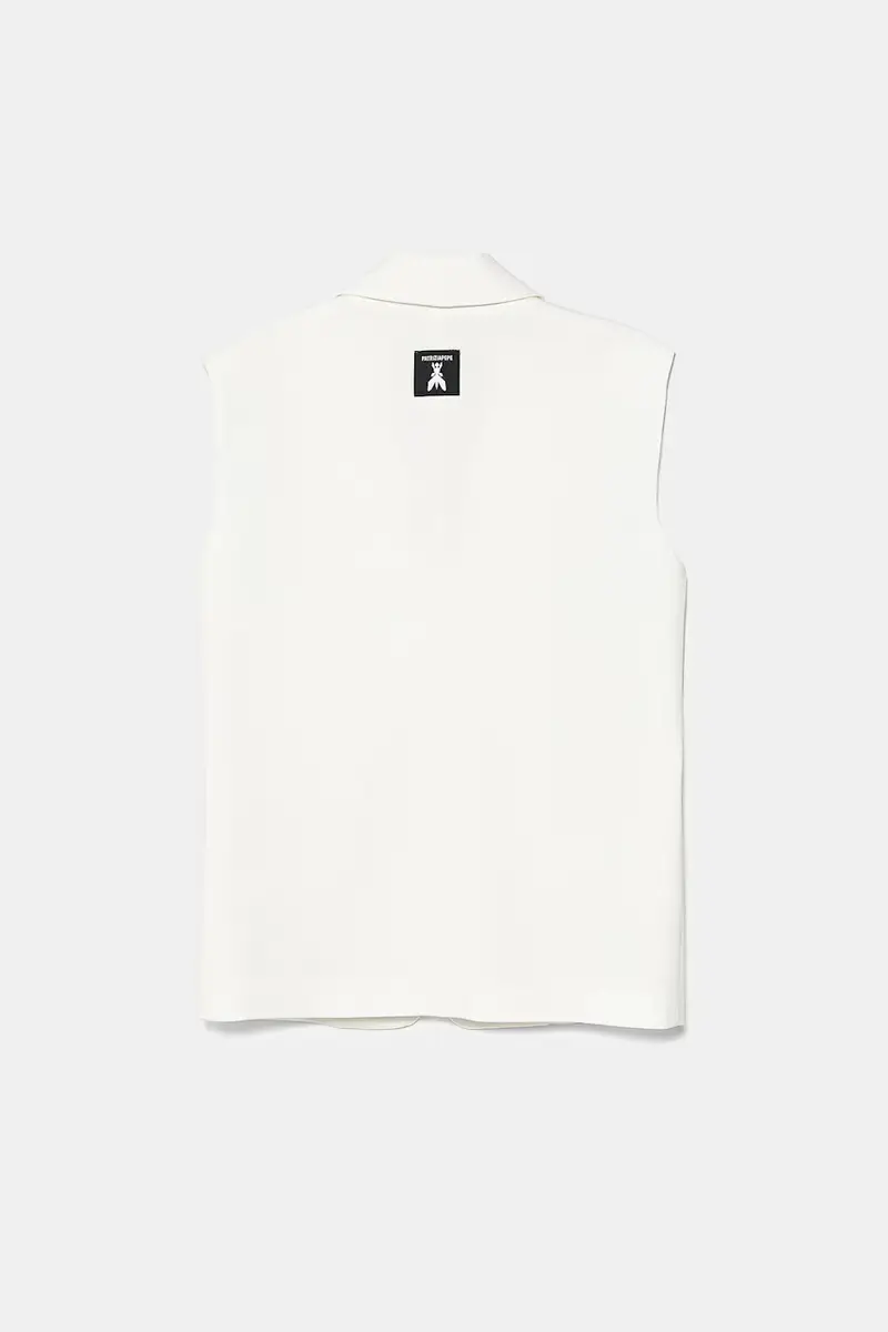 PATRIZIA PEPE Gilet Bianco 4179721 miniatura 2