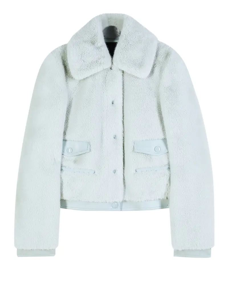 giubbino patrizia pepe da donna - celeste