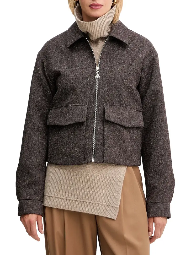 giubbino patrizia pepe da donna - marrone