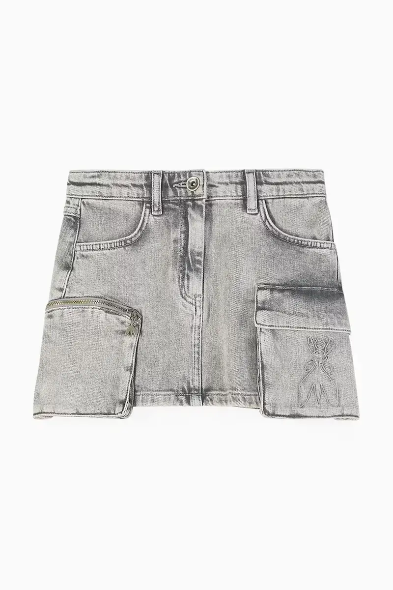 gonna bambina D118 colore grigio 7G0147 miniatura 2