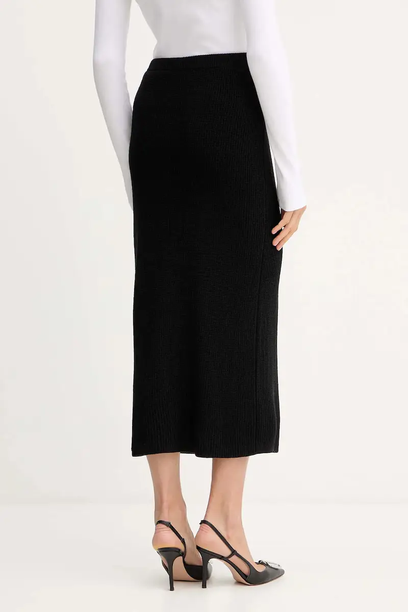 gonna con lana colore nero 2G1042 K9O3A miniatura 3