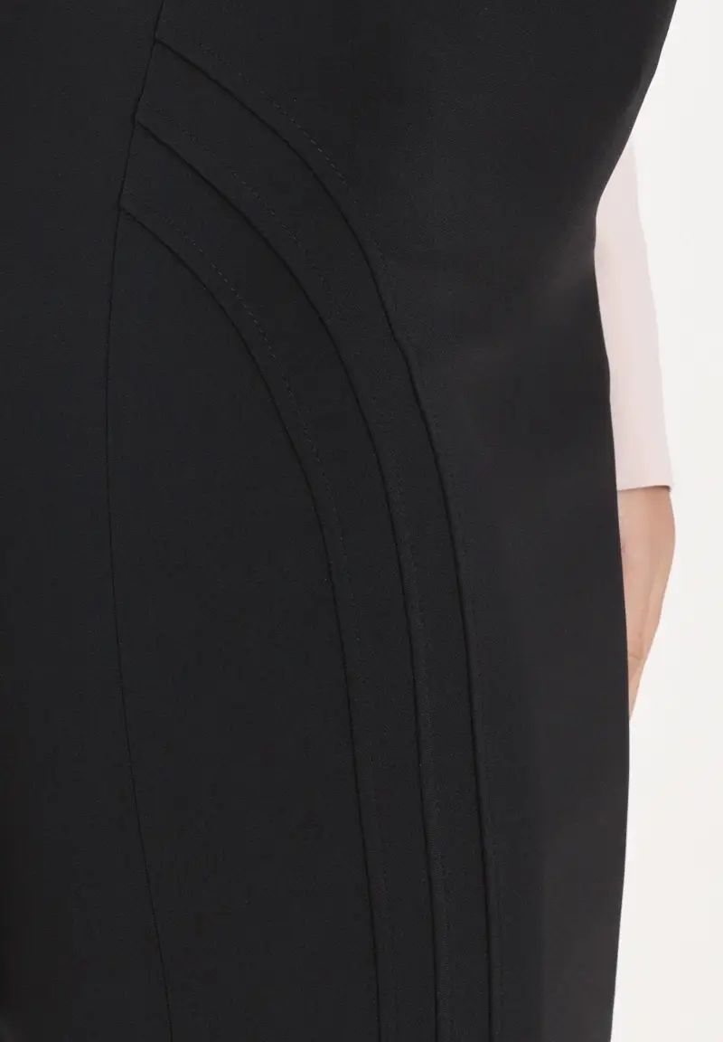 Gonna midi nera da donna miniatura 3