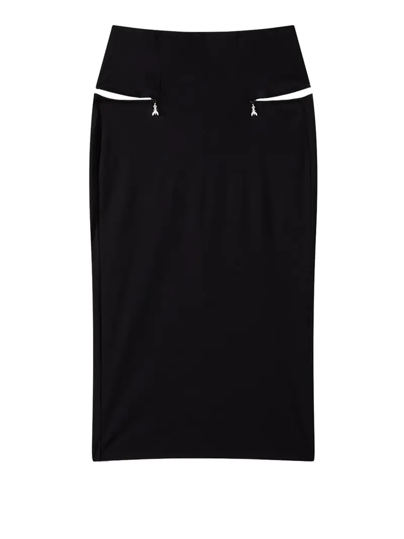 gonna midi patrizia pepe da donna - nero