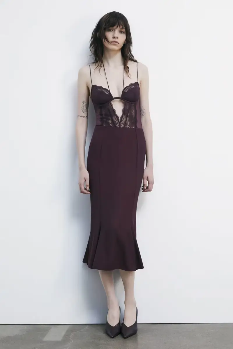 PATRIZIA PEPE Gonna midi svasata a vita alta