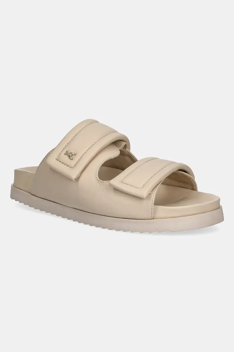 infradito in pelle donna colore beige 8X0001 L026 B732