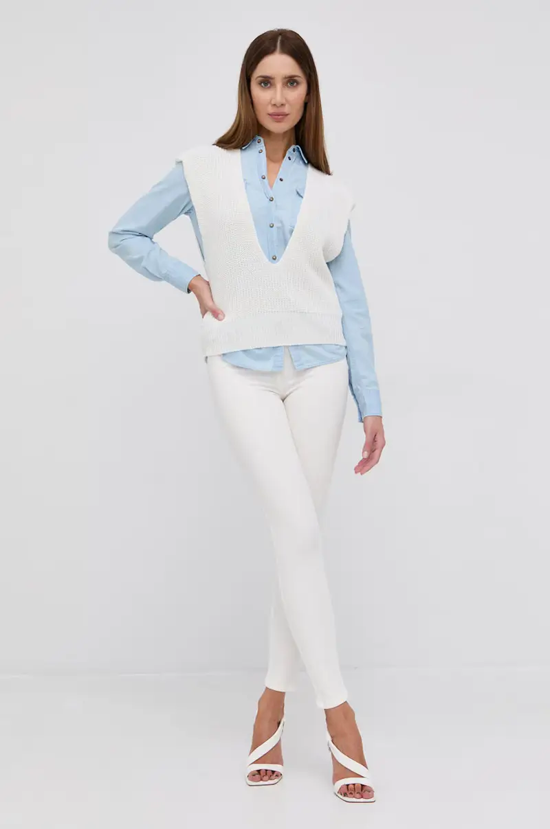 PATRIZIA PEPE Jeans Bianco 3123899 miniatura 2