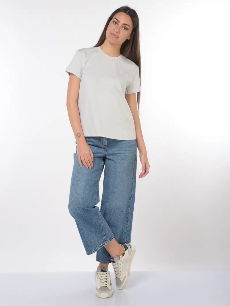 jeans da donna Patrizia Pepe ampio e cropped Blu miniatura 2