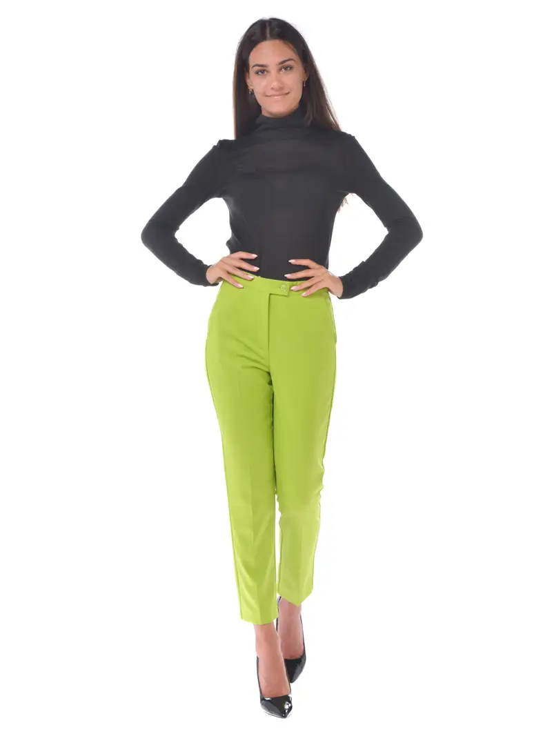 maglia da donna Patrizia Pepe collo alto con logo NERO