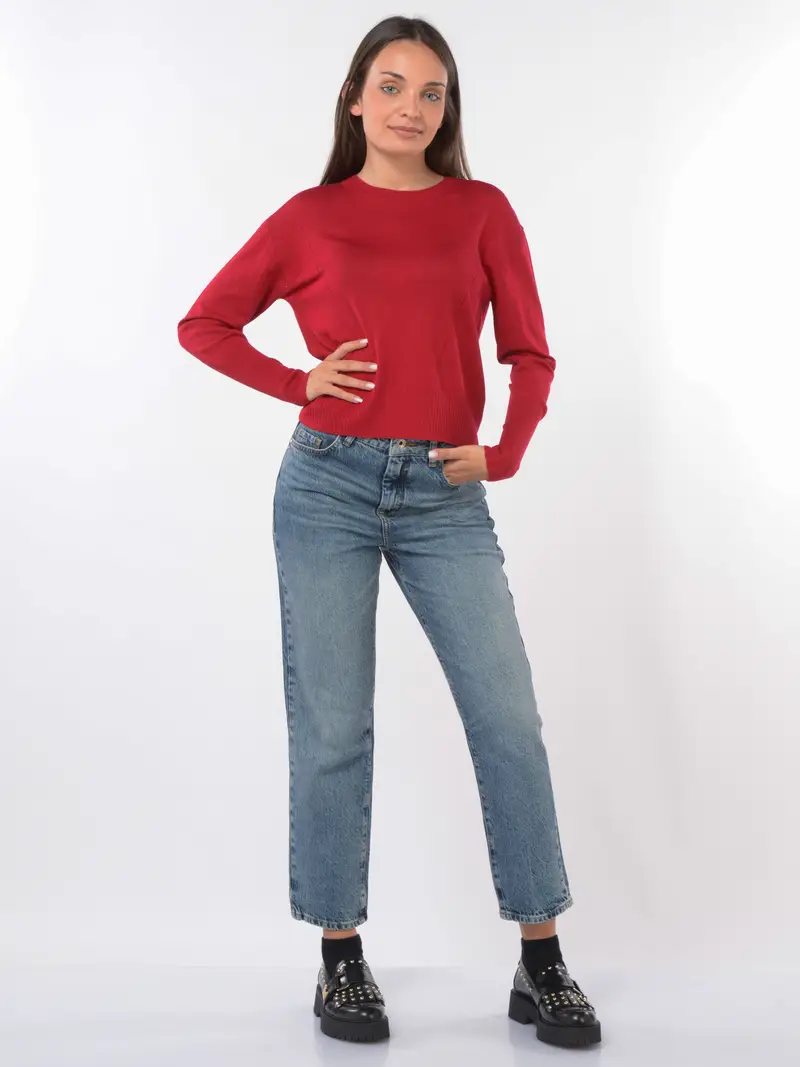 maglia da donna Patrizia Pepe Essential in lana Rosso miniatura 2