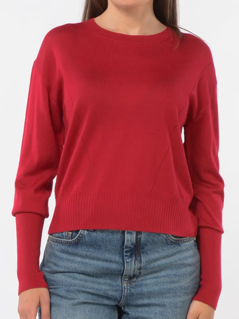 maglia da donna Patrizia Pepe Essential in lana Rosso