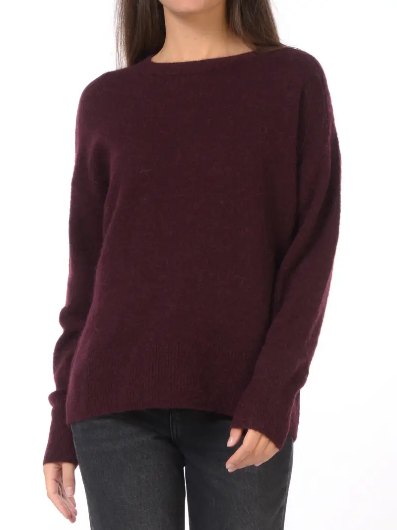 maglia da donna Patrizia Pepe Essential in misto lana Rosso miniatura 2