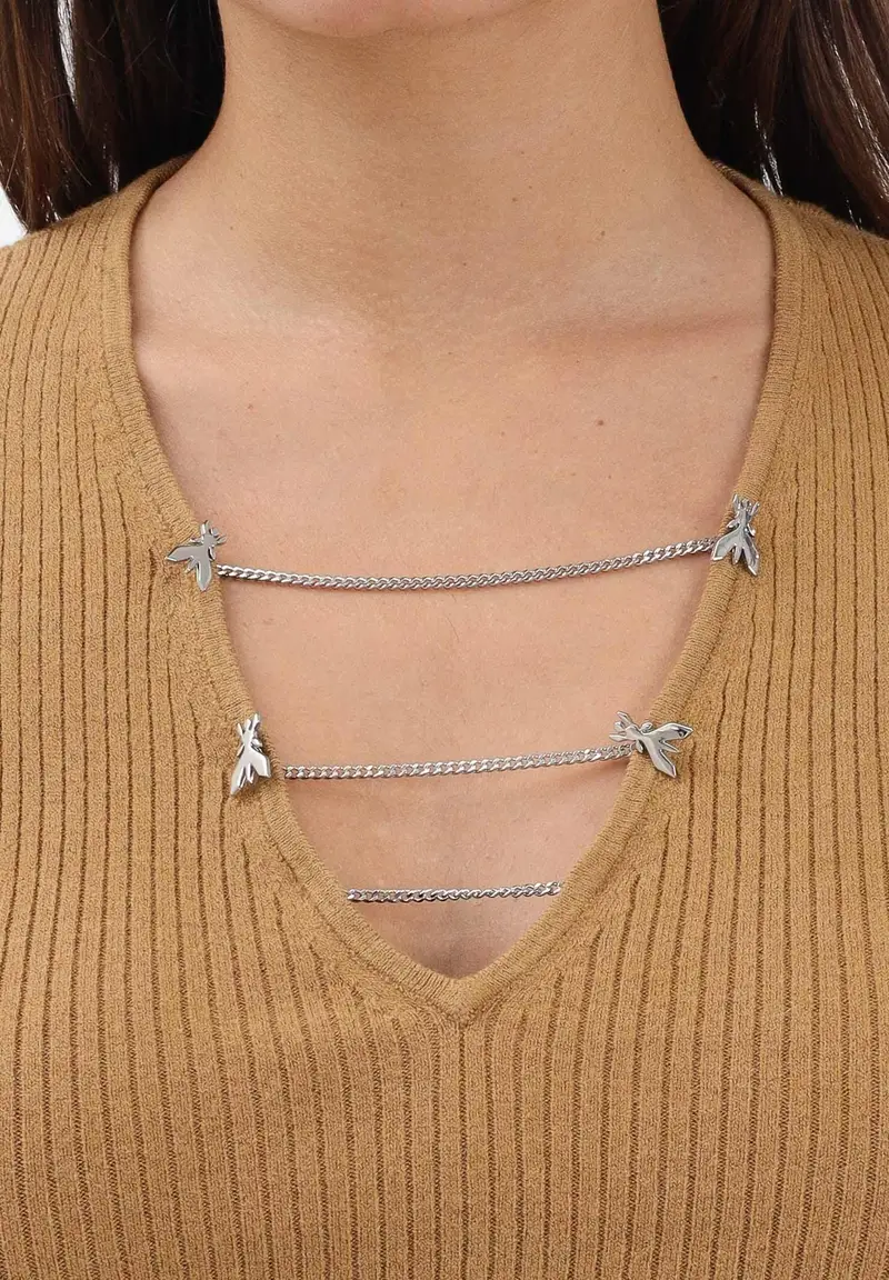 Maglia ESSENTIAL beige da donna in tessuto a costine miniatura 3