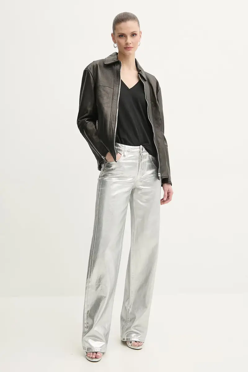 maglietta in lino donna colore nero 2M4459 J291 miniatura 2