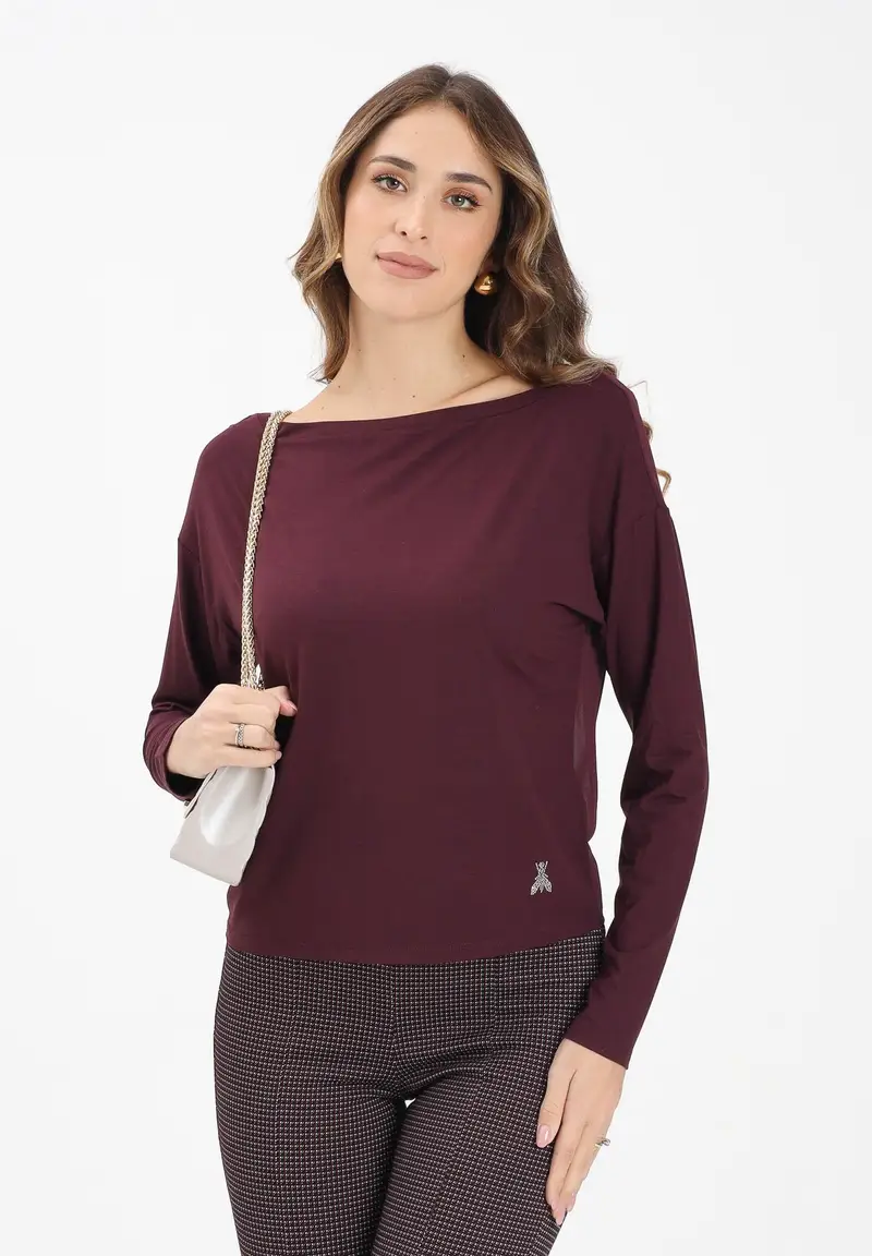 Maglioncino bordeaux da donna miniatura 2